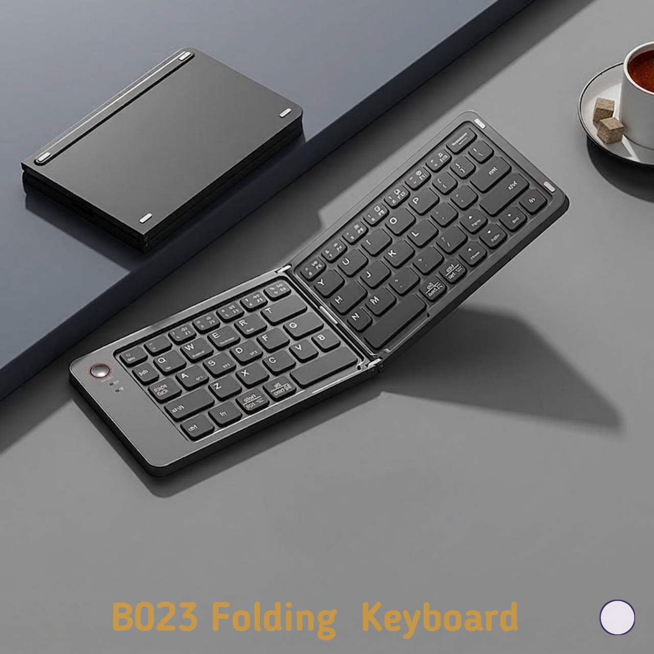 B023 Rechargeable Ultra Slim Folding Pocket Bluetooth Keyboard